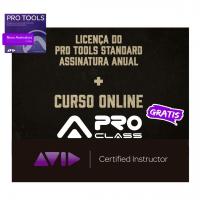 Pro Tools Std Assinatura 1 ano + Curso Online PT101 e 110